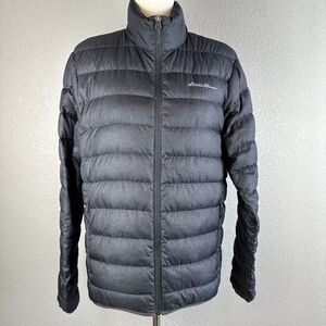 Eddie Bauer Womens EB650 Packable Down Puffer Jacket S Small Charcoal Gray